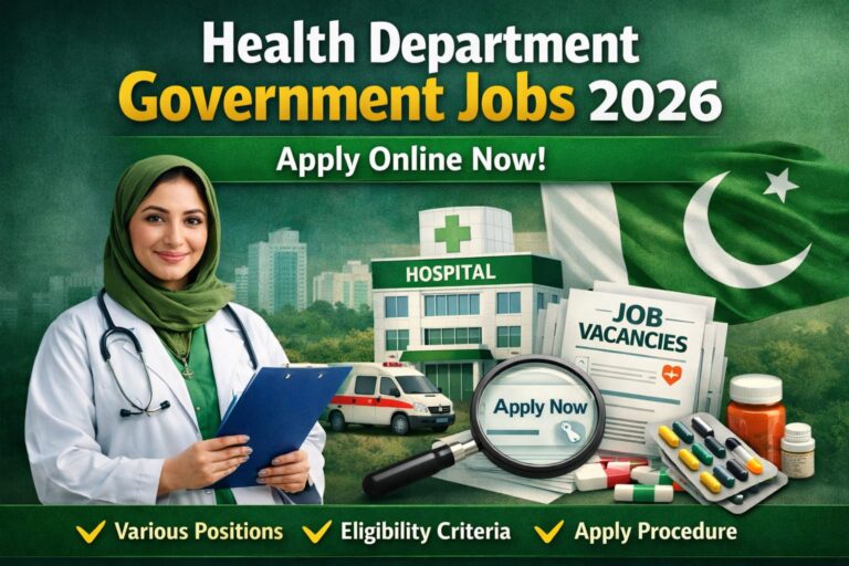 Health Department Government Jobs 2026 Apply Online
