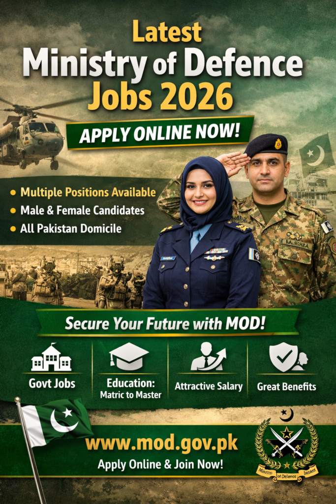  Latest Ministry of Defence Jobs 2026