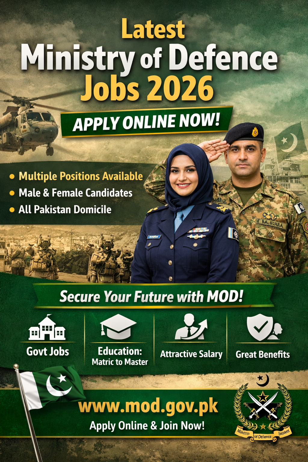 Latest Ministry of Defence Jobs 2026