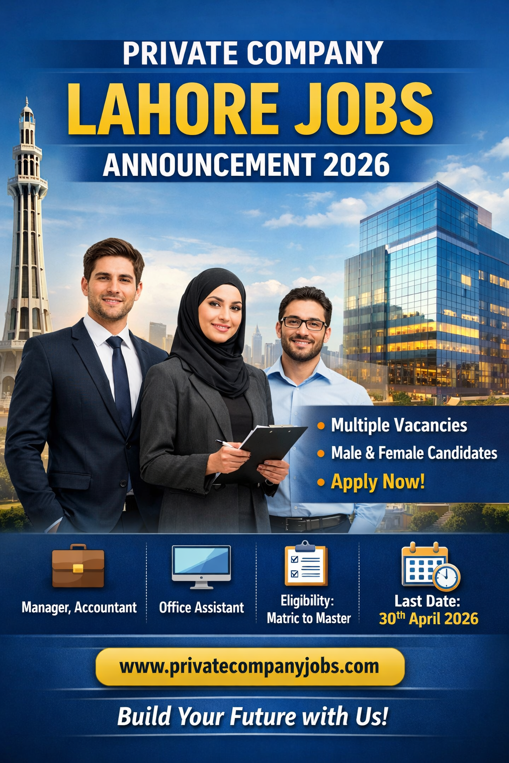 Private Company Lahore Jobs Announcement 2026