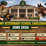 Army Veterinary School Sargodha Jobs 2026